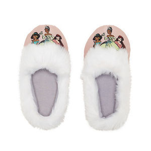 Disney Collection Girls Princess Slip-on Slippers, Purple, 23